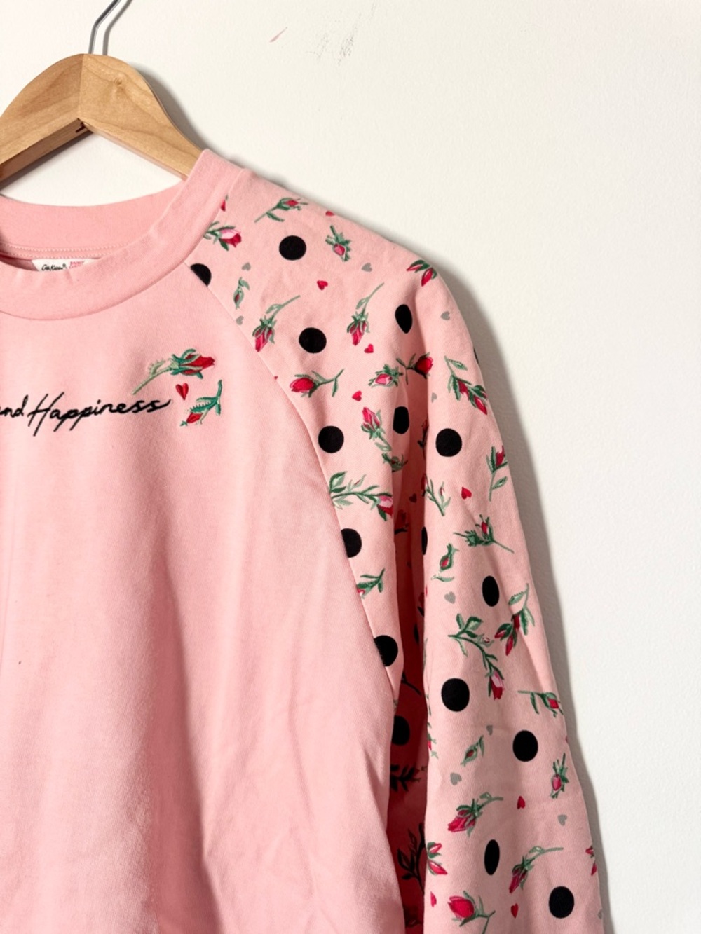 Cath Kidston Hope and Happiness Embroidered Sweatshirt Pink Size L - Picture 2 of 8